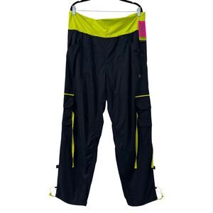 ZUMBA Womens Cargo Samba Hip Hop Pants To Capris Snaps EliteZwear XL Y2K Dance